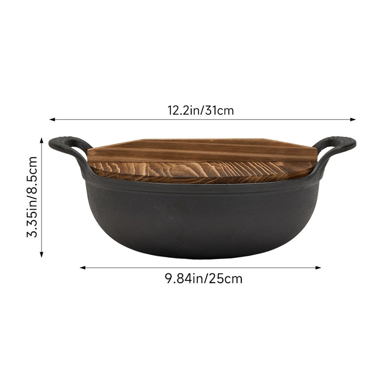 Breeins Cast Iron Stock Pot