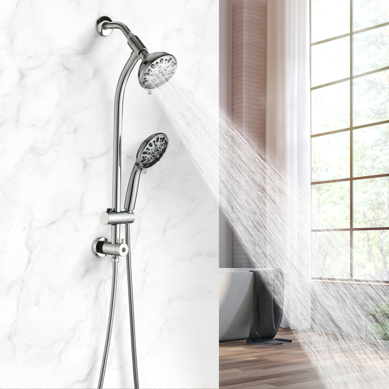 Rain Dual Shower Head 1.8 GPM GPM, Chrome