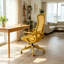 Chaise de bureau ergonomique en maille à haut dossier avec support lombaire réglable, coussin de siège en mousse moulée, fonction inclinable et inclinable pour la maison et le bureau-129881510