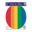 Adhésif décoratif de siège de toilette à rayures arc-en-ciel pour la jeunesse - Couvercle de vinyle autocollant statique-4320929