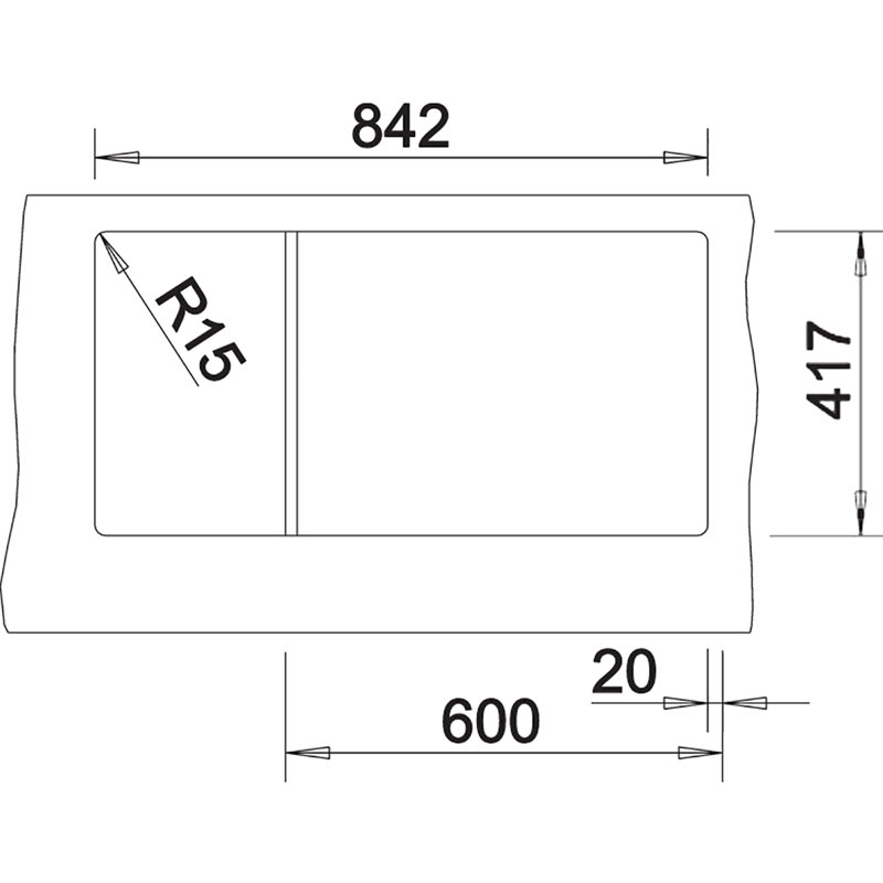 Magnum 86 x 44cm Inset Kitchen Sink