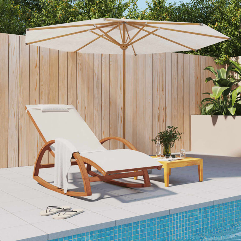 Chaise berçante Poplar, gris