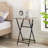 2-Piece Folding TV Tray Table Noassembly Required Portable Sofa Side Table-850627674