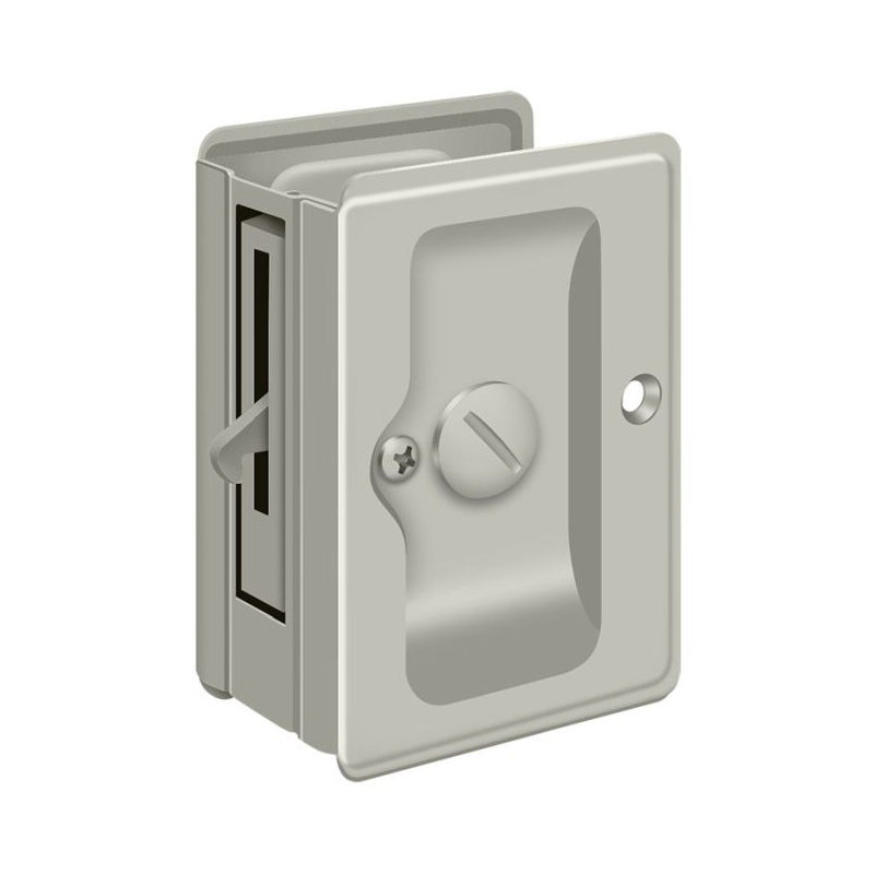 Pocket Door Hardware, Brushed Nickel