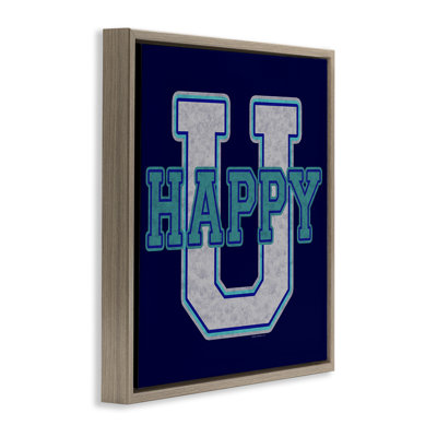 Art mural en toile Happy U