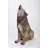 LARGE WOLF STATUE