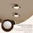 9.84" Retro Brown Glass Flush Mount Lighting