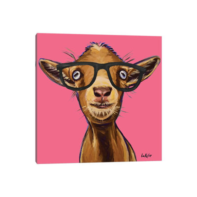 " Poundcake the Goat with Glasses " Oil Painting
