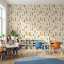 Papier peint amovible avec motif de feuilles de carottes