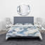 «Abstract Of Dark Blue Clouds IV» - Ensemble de housse de couette moderne - Microfibre de polyester-66389863