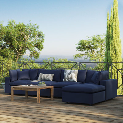 Canapé modulaire d'extérieur 5 pièces Commix