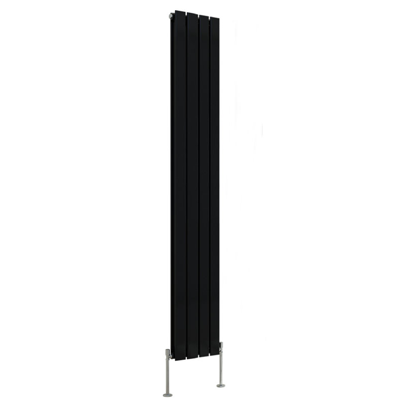 Vertical Double Flat Panel Radiators, Black, 1800cm H x 272cm W x 52cm D