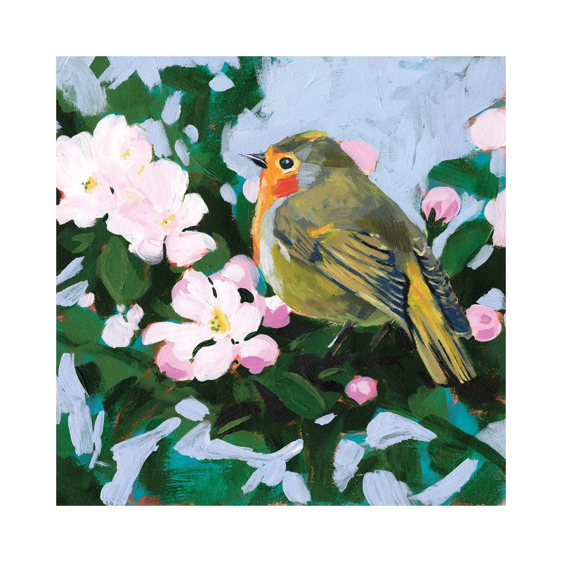 Perching II by Victoria Borges - Wrapped Canvas Painting, 93.98 cm H x 93.98 cm W x 1.91 cm D