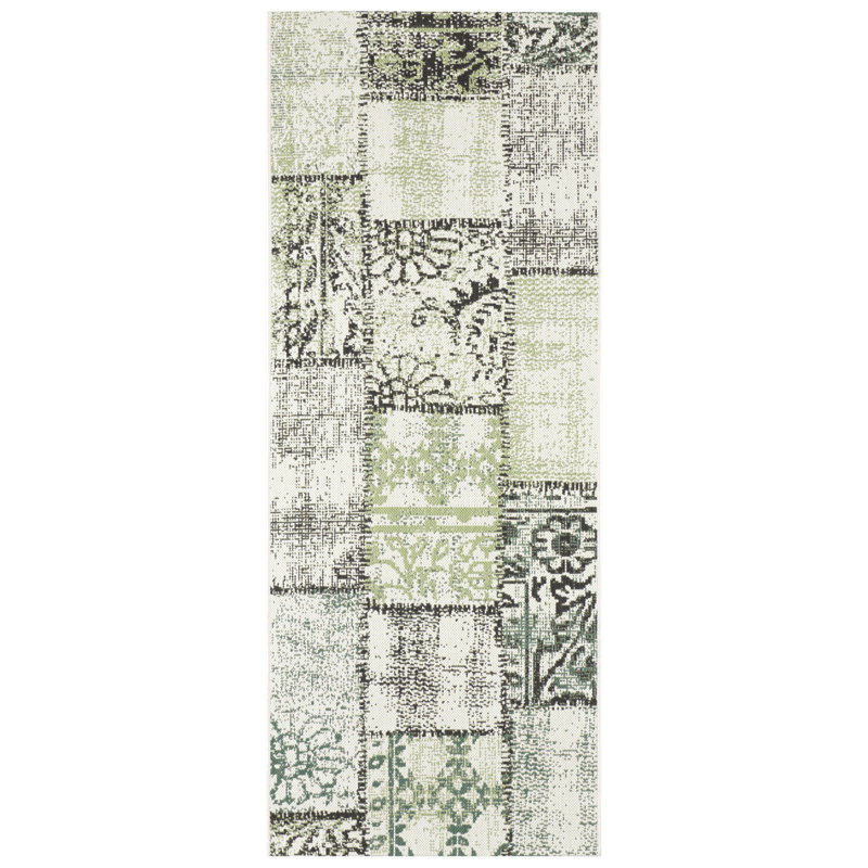 Swinton Patchwork Indoor / Outdoor Area Rug, Runner 80 x 200cm