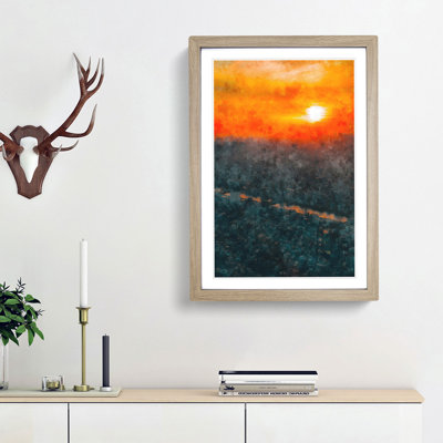 Sunset over Tokyo - Framed Print