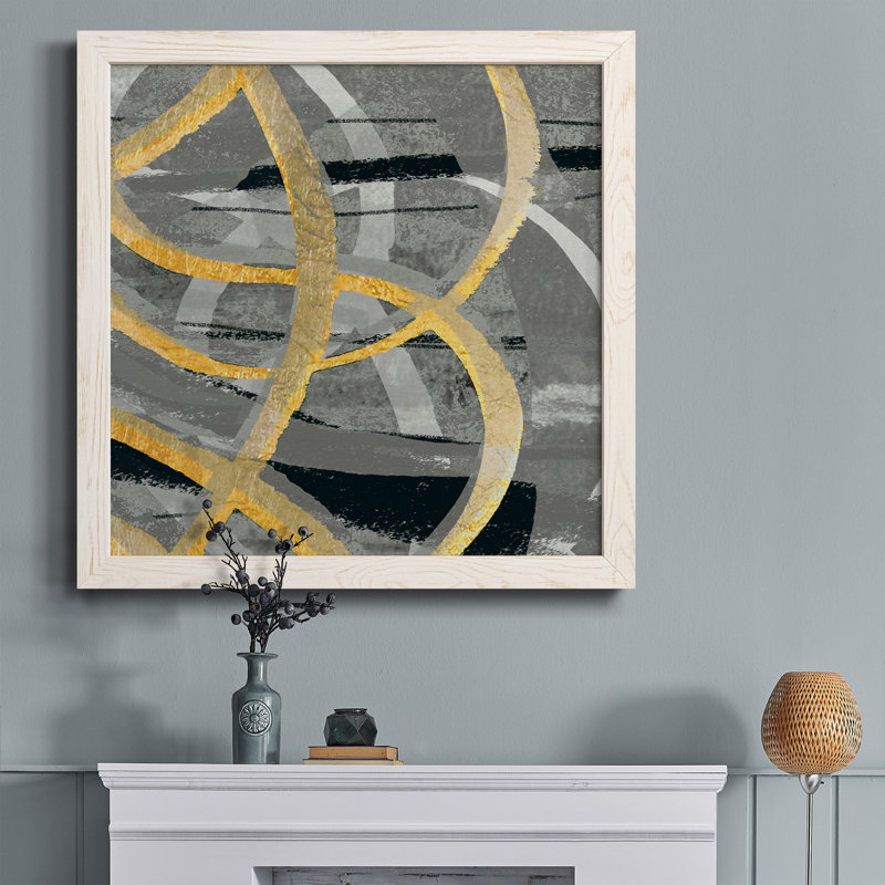 Toile encadrée Pastel Coast-Premium - prête à être accrochée, H 27,5 po x l 27,5 po x P 1,5 po, Cadre blanc