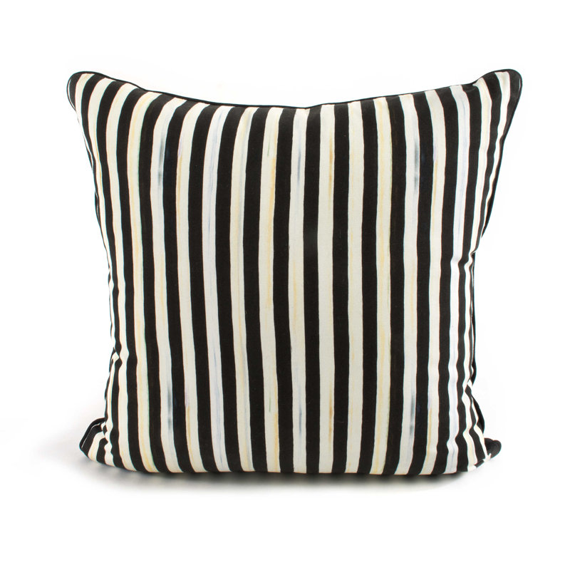 Black and White Checkered Square Kids Decorative Pillow