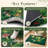 12'' x 10'' Whimsical Cloud & Moss Forest Cat Litter Mat, Waterproof, Easy clean