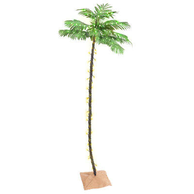 Lighted Artificial Tropical Christmas Tree