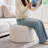 Regeani 22.6" Modern Round Upholstered Pouf Ottoman-993578369