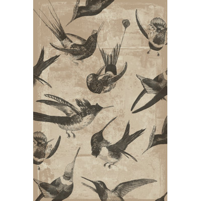 Bird Pattern II by Jennifer Goldberger - Wrapped Canvas Painting