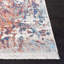 Tapis bleu / rouille à motif abstrait Stefanski-1346013136