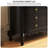 Retro Black Solid Manufactured Wood Accentcabinet-1420807187