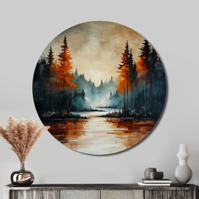 Creager - Traditional Orange Metal Art Print