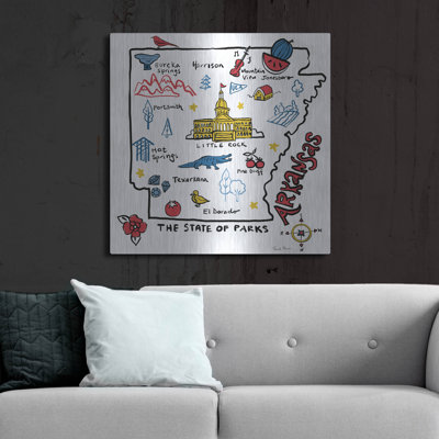 'Arkansas' by Farida Zaman Metal Wall Art
