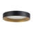 Chrysander 7-in Black dimmable LED Flush Mount with Gold Accents-124959513