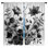 Illustration botanique monochrome de rideaux de fenêtre obscurcissant et obscurcissant - 2 panneaux