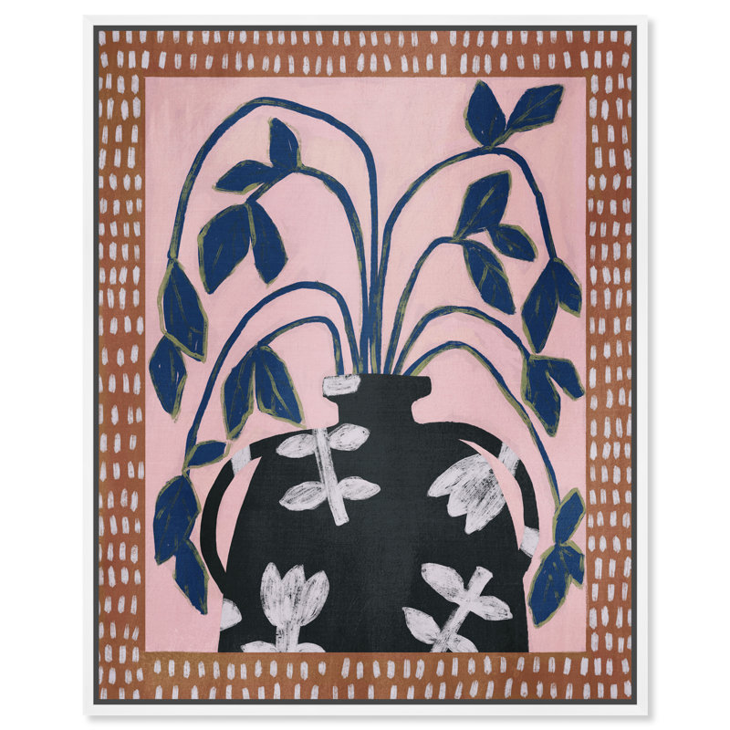 Harvest Blush Print by Oliver Gal, 31"H x 25"W, White Floater Frame