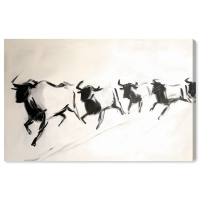 Bovins II, toile, animaux de ferme, art par Art Remedy