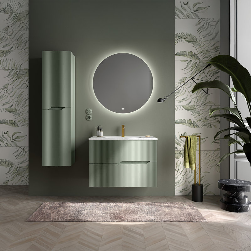 Tulipa Single Vanity, 40", Matte Leaf