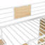 Lit mezzanine simple avec bureau en L et garde-robe-1056070501