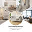 Banc rembourré avec rangement à compartiments et coussins décoratifs l 56 po Aristides-188117292