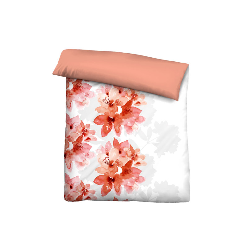 Traumhaft Schlafen - Castell-Markenbettwäsche Po Cotton Blend Floral Duvet Cover with Pillow Shams Included