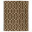 Flatweave Wool Area Rug in Espresso
