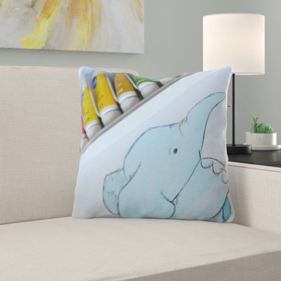 Outdoor Reversible Throw Pillow