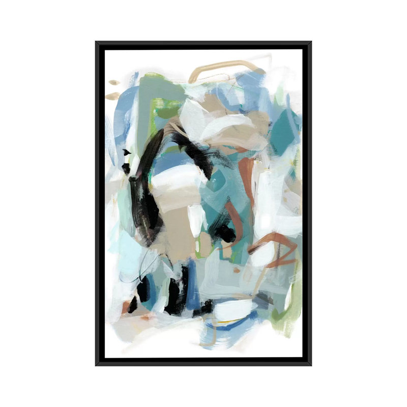 « automne iii », reproduction sur toile, H 26 po x l 18 po x P 1,5 po, Toile avec cadre flottant noir, Pas de tapis