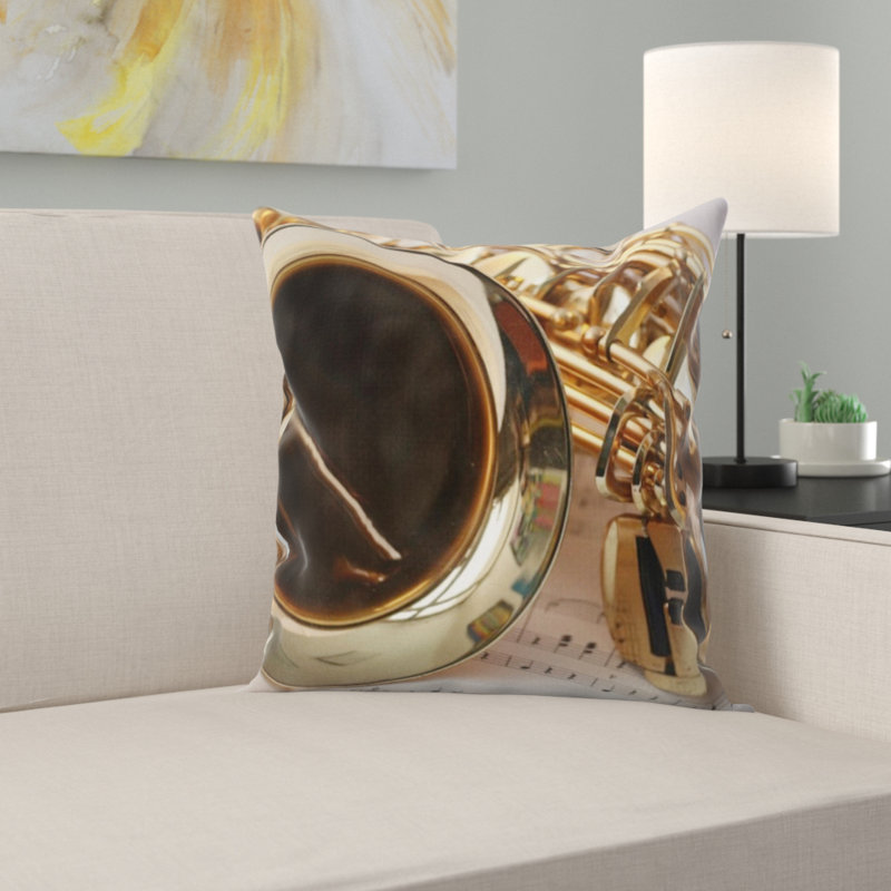 Coussin saxophoniste