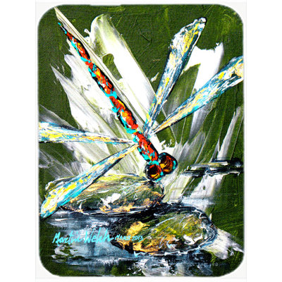 Caroline's Treasures Bug Eye Dragonfly Glass Cutting Board