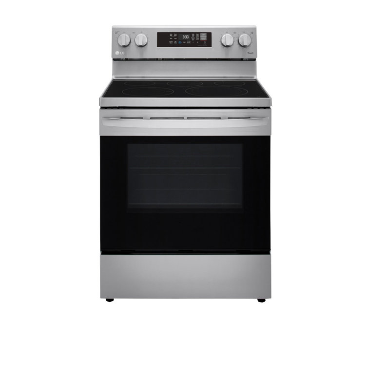 LG 6.3 cu ft. Smart Wi-Fi Enabled Fan Convection Electric Range with Air Fry & EasyClean®