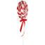 Twisted Yarn Peppermint Lollipop Christmas Pick - 19.25"