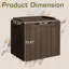 Boîte de rangement verrouillable en résine résistante à l'eau 30 gallons GUNJI-120234114-94783253