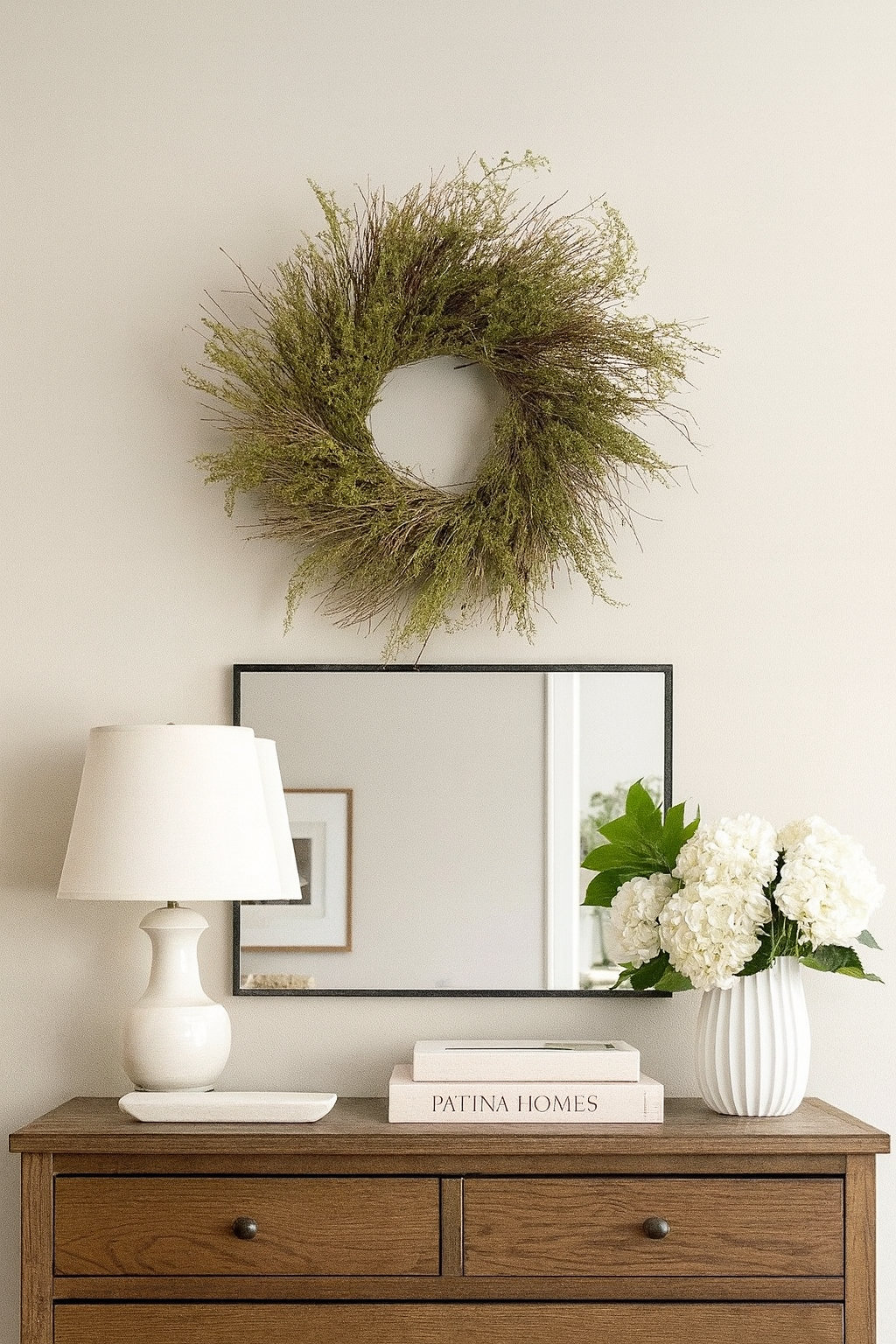 Handcrafted Twig Wreath, 22" W x 22" H x 5" D