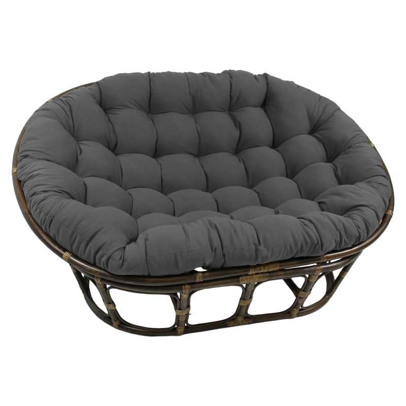 Outdoor 8'' Papasan Seat Cushion, Grey