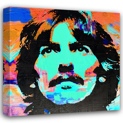 «George Harrison» par Stephen Chambers, peinture sur toile tendue