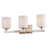 Yostina 3 Light Polished Nickel Transitional Bathroom Vanity Fixture White Glass