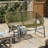 CONDESSA OUTDOOR PATIO WICKER LOVE SEAT, GREEN PE RATTAN & IRON FRAME, SET OF 1-129756863